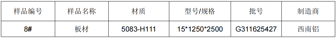 铝板铝成分分析元素